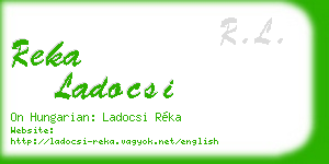 reka ladocsi business card